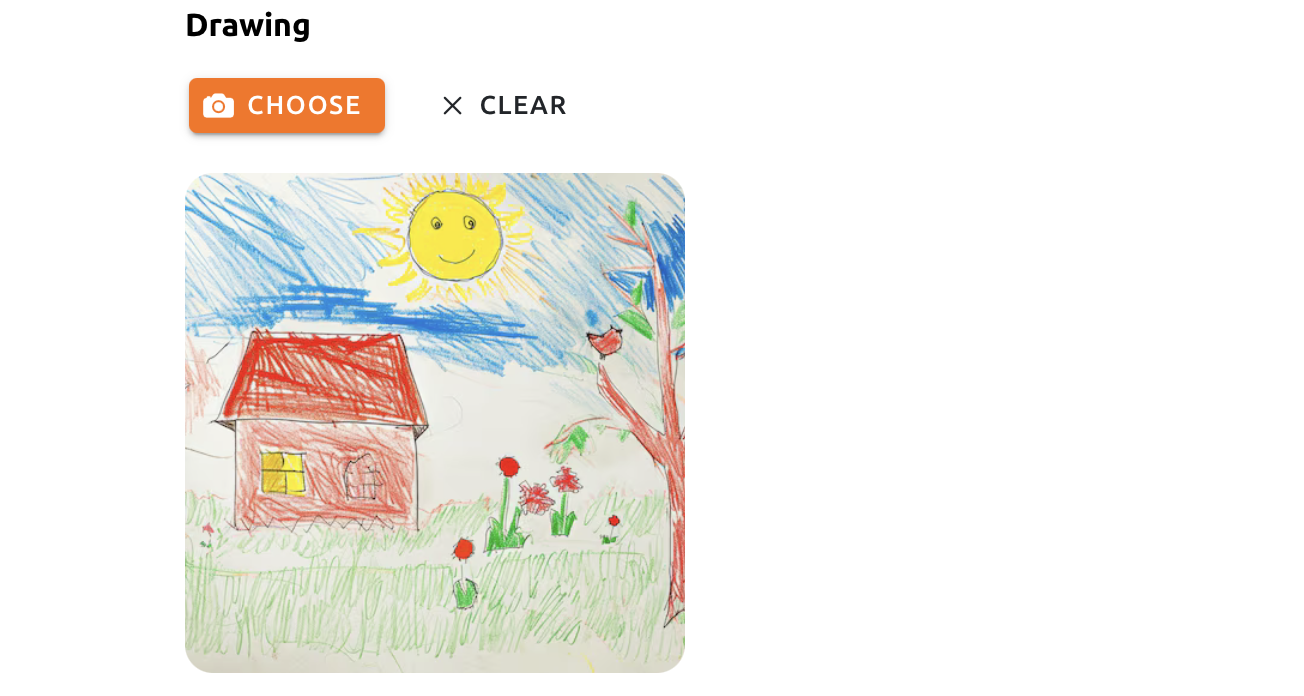 Upload your child’s drawing